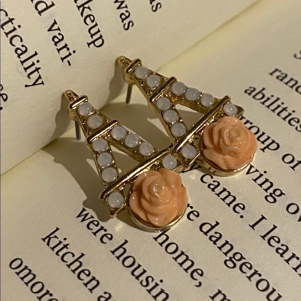Rosy Eiffel Earrings